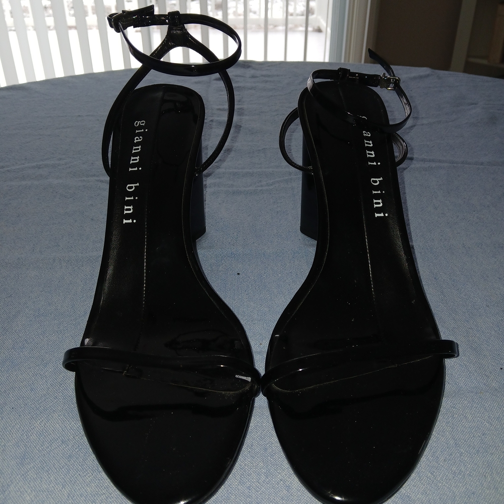Gianni Bini Black Strappy Heels